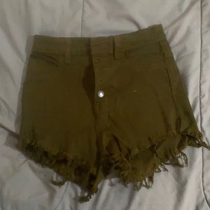 GJG High Rise Short in Olive - M